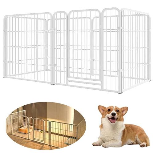 6Panel Dog Pet Puppy Playpen Metal Indoor Outdoor Dog Fence for Small Medium Dog — image 6