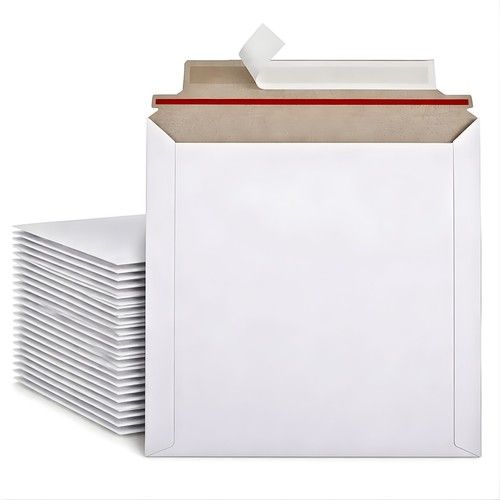 12" Vinyl Record Cardboard Mailers Peel & Seal White LP Shipping Boxes | 5N-100N