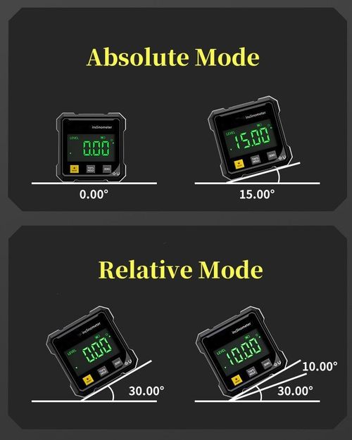 360° Magnetic Digital Angle Gauge Finder With Laser Inclinometer Level Meter UK — image 6