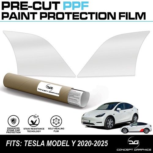 Rear Arch Stone Chip Guard PPF Paint Protection Film Kit For Tesla Model Y
