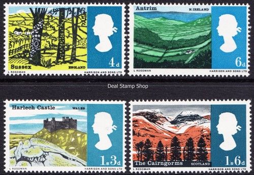 GB 1966 Landscapes SG689-692 Ordinary Complete Set Unmounted Mint MNH