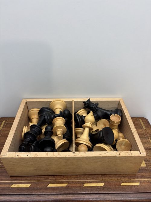 Wooden Chess Pieces King 9cm Complete Classic Design No Board — image 11