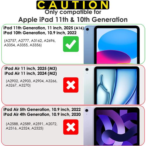 2x For Apple iPad A16 11" 11th Generation 2025 CLEAR Screen Protector Guards — image 2