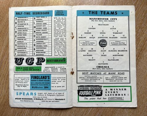 10 Vintage Manchester City Programmes 1952–1964 Maine Road Football Bundle — image 21