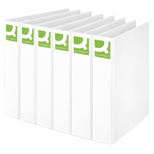 A4 Ring Binder File Presentation Folder White 50mm 4D Ring  Pack of 6 — image 1