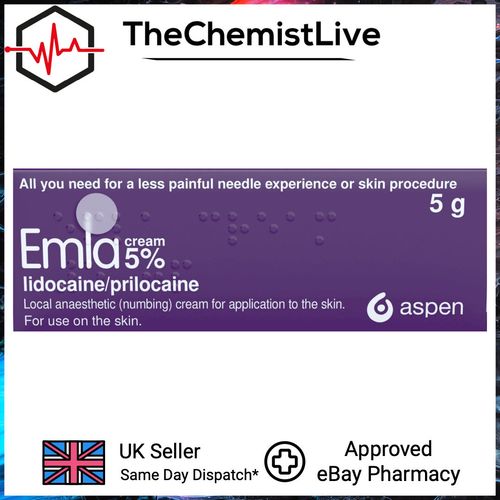 Emla Cream - 5g - Numbing Cream -  Local Anaesthetic - Single Tube — image 2