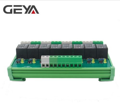 GEYA 8 Channel PLC Interface Relay Module 12V24V Panel Mount for Automation — image 3