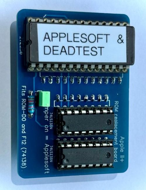 ROM Apple II ROM, II+, II plus, Euro+, ROMs DO,D8,E0,E8,F0,F8 and DEADTEST