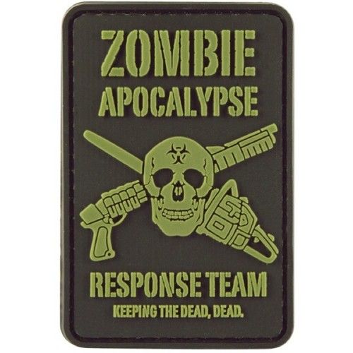 ZOMBIE APOCALYPSE RESPONSE TEAM PATCH HOOK & LOOP TACTICAL MORALE AIRSOFT BADGE