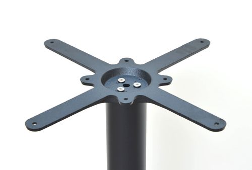 black premium cast iron table base dining restaurant cafe pub cross 3 leg — image 3