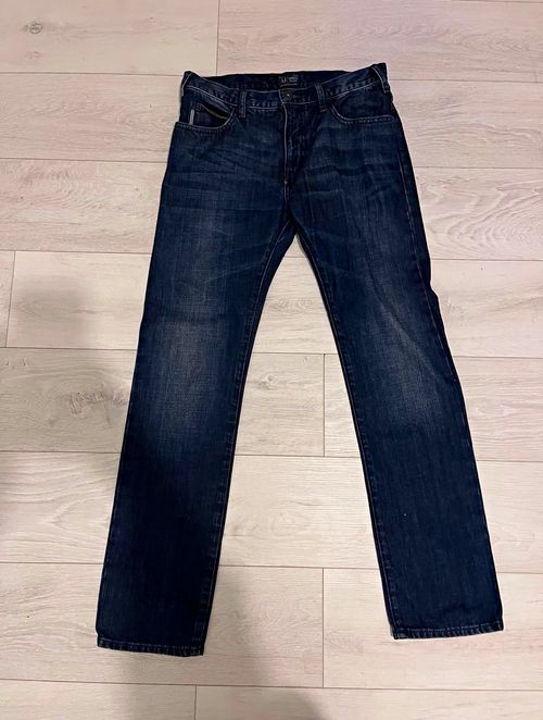 Armani Jeans AJ45 Men’s Straight Regular Fit Dark Blue Denim Jeans W32 L34 — image 1