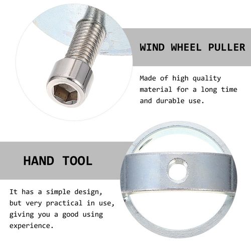 Steel Range Hood Fan Puller Durable Wind Wheel Removal Hand Tool Silver Metal — image 8