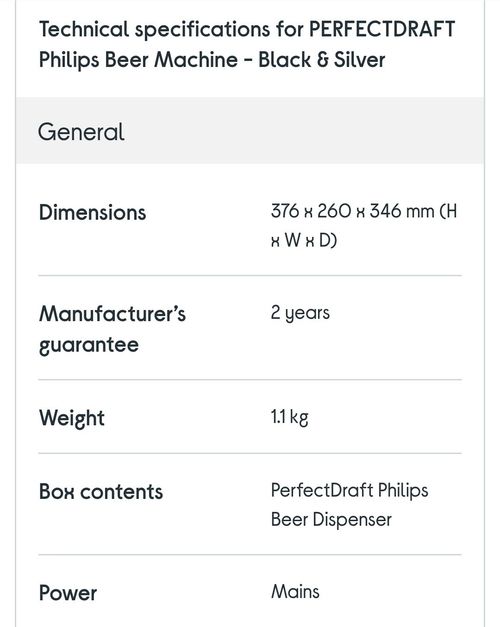 Philips Perfect Draft Beer Dispenser Machine — image 2