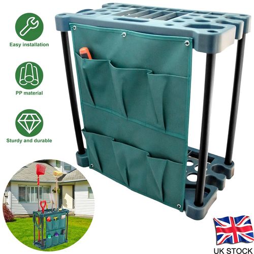 Heavy Duty Garden Tool Organizer Rack Storage Holder Rake Garage Equipments New — image 1