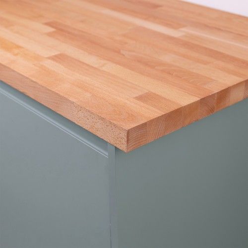 Solid Beech Wood Worktops | 40mm Stave Wooden Timber Kitchen Bench Counter Tops