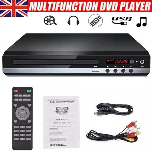 2026 HDMI DVD Player for TV, 1080P Region Free DVD Players for TV, Mini DVD Play