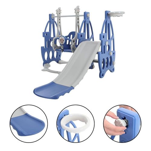 Kids Boy Swing Slide Climber Set Baby Toddler Home Outdoor Garden Playground Toy — image 6