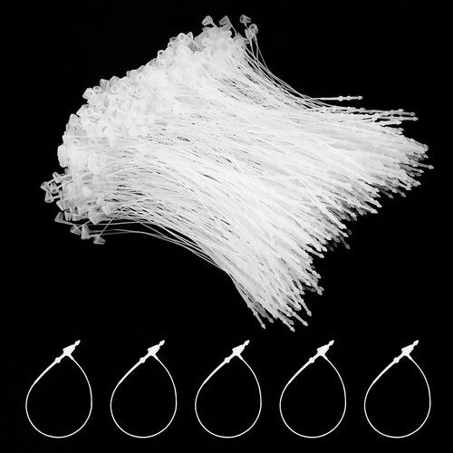 1000PCS Plastic Fastener, Disposable Plastic String for Hang Tag