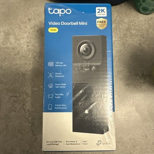 TP-Link Tapo TD20 2K Battery Video Doorbell Mini Ultra-Wide BRAND NEW 🎁🎄❤️