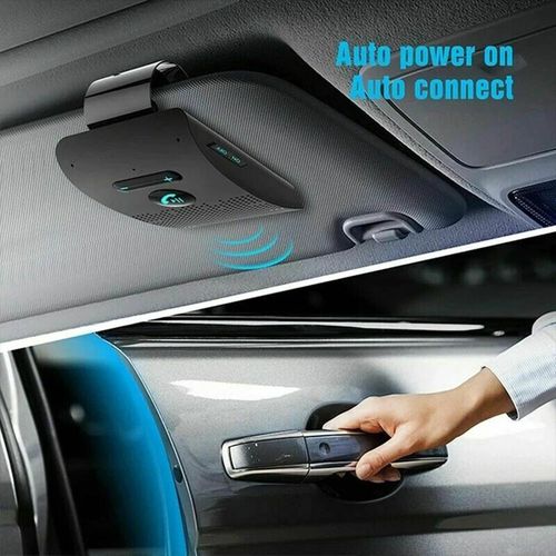 Bluetooth Hands-Free Sun Visor Wireless Phone Speaker Kit Car Speakerphone — image 11