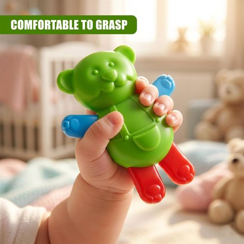 6 Pc Baby Rattles and Teethers for Babies Infant Playset Newborn Sensory Toy — image 5