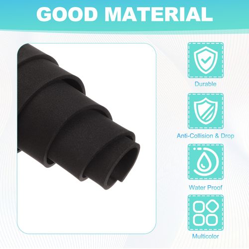 High Density EVA Foam Sheets 5mm Thick 79x13" for Cosplay DIY 1 Roll Black) — image 4