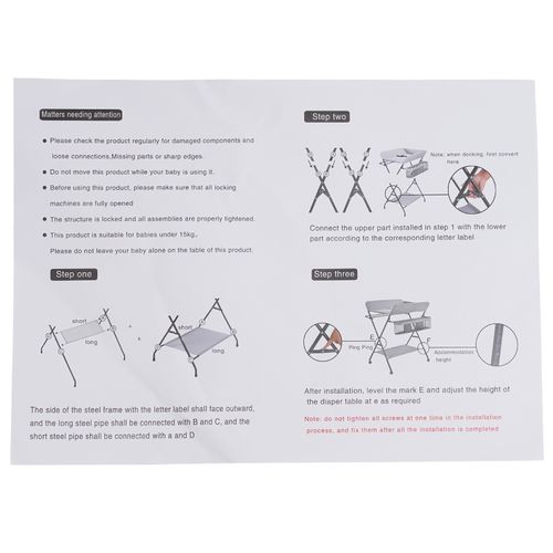 Baby Changing Table Folding Infant Massage Table Nappy Diaper Station+Storage — image 9