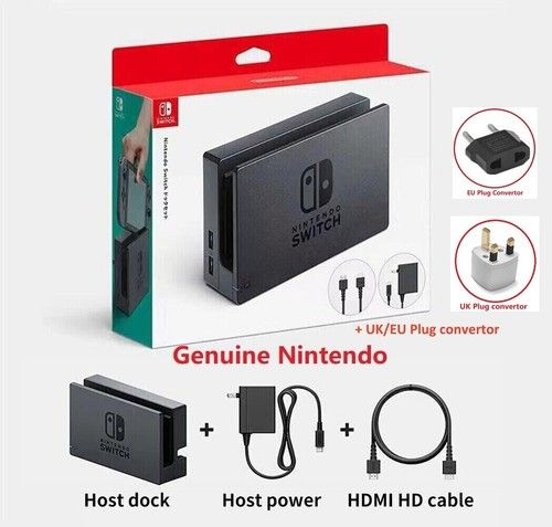 Original Nintendo Switch TV Dock Station, Power Adapter HDMI Cable Variation Set