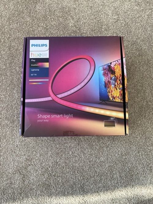Philips Hue Play Gradient Lightstrip 55" TV LED Colour-Changing Backlight