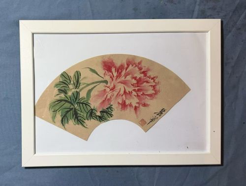 Yeh Signed Chinese Asian Style Framed Paper Painting Flowers Birds Dragonfly — image 20