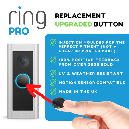 RING Doorbell Pro Replacement Button (Brand New) Sensor Works Injection Moulded — image 9