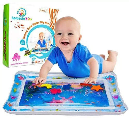 Baby Water Play Mat Inflatable Infant Toddler Kid Floor Fun Tummy Fill up Large — image 7