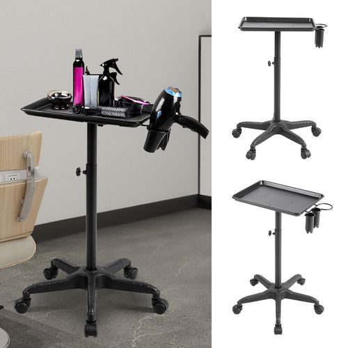 Hair Salon Trolley Stand Adjustable Hair Coloring Tattoo Beauty Salon Tool Cart — image 2