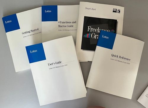 Vintage 1992 Lotus 1-2-3 Release 2.4 for DOS package, disks, manuals, very good — image 9