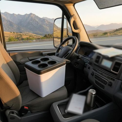 Thermoelectric Car Fridge Compact Warming Fridge Carry Handle for Vehicle — image 8