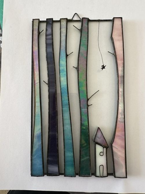 MB Glass Art Studio Stained Glass Panel