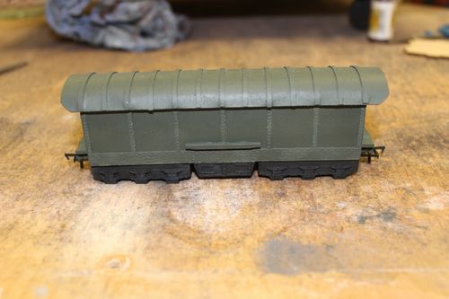 ammunition wagon 14 inch railway gun artillery oo ww1 ww2 laser cut model kit — image 5