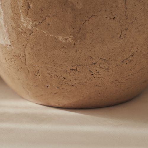 Cyra - Large Beige Gloss Ceramic Vase — image 5