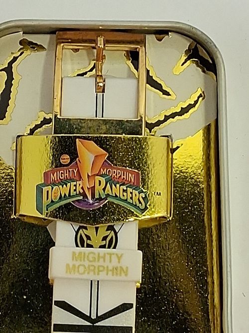 ☆Vintage☆ Mighty Morphin Power Rangers White Ranger Watch Tommy Oliver Saban... — image 13