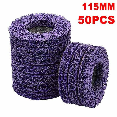 10-50PCS 115mm Poly Strip Wheel Discs Paint Rust Remove Abrasive Angle Grinder