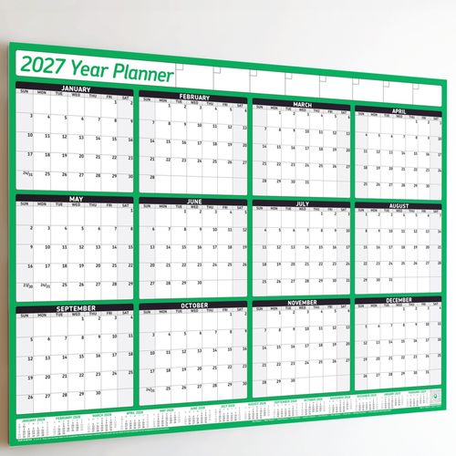 2027 Wall Calendar Year Planner Chart 12 Months Calender ✔WIDEST RANGE ON EBAY — image 1