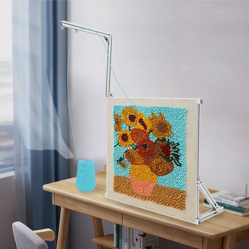 35.43 Inch Tufting Frame Silver Rug Tufting Frame Aluminium Alloy Tufting Frame — image 2