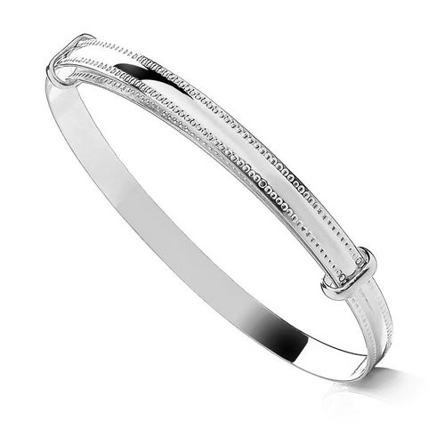 Sterling Silver Expanding Baby Bangle -  NEW ~ Gift Boxed — image 3