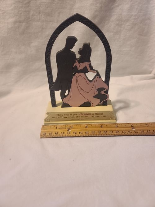 Hallmark Disney Sleeping Beauty 2Sided Pink Blue Dress Dream Figurine Silhoutte — image 8