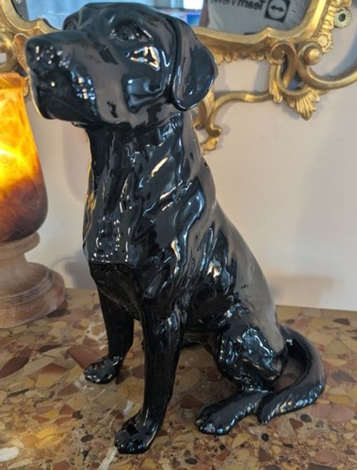 Beswick fireside black Labrador printed makers mark - Delivery Available 0380