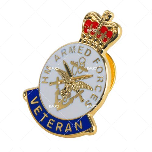 ARMED FORCES ARMY VETERAN REMEMBRANCE ENAMEL PIN BADGE NEVER FORGOTTEN — image 3