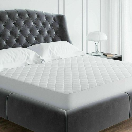 100% COTTON QUILTED EXTRA DEEP FITTED MATTRESS PROTECTOR SINGLE DOUBLE KING SIZE — image 3