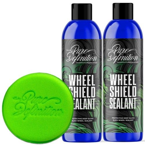 Wheel Wax Shield Sealant Car Alloy Rim High Gloss Coating 500ml Pure Definition