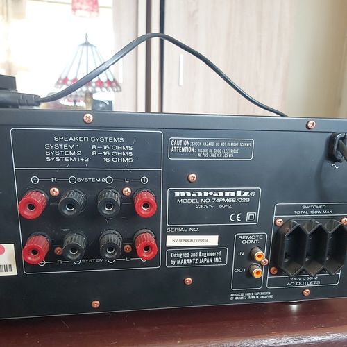 Marantz PM-68 Integrated Stereo Amplifier 95 w x 2 into 8 homes — image 12