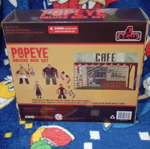 Popeye Deluxe Box Set Mini Figures & Playset Rough House's Cafe Scene VN1801 — image 2